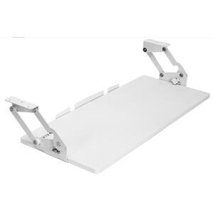 VIVO Under Desk Keyboard Tray 27x11 Adjustable Swing Height White MOUNT-KB08SW